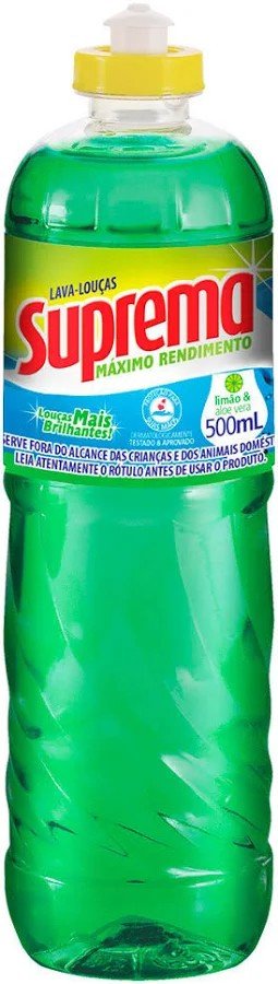 LAVA LOUCA LIQUIDO SUPREMA LIMÃO 500 ML