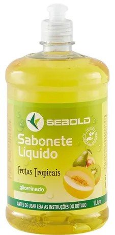 SABONETE LIQUIDO 500 ML COM TAMPA PUMP FRUTAS TROPICAIS