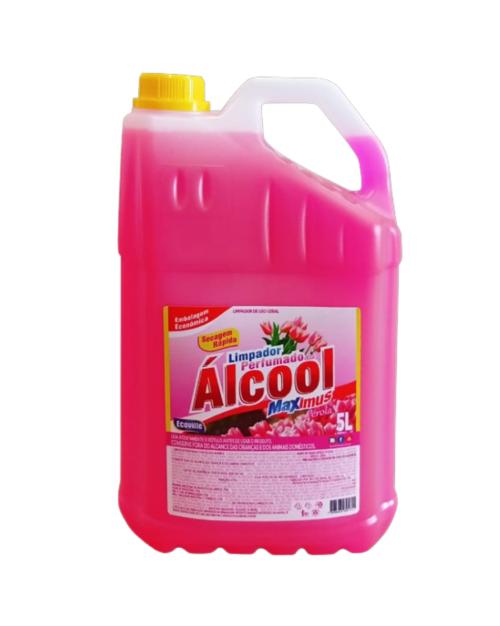 LIMPADOR C/ ALCOOL PEROLA ROSA 5LT