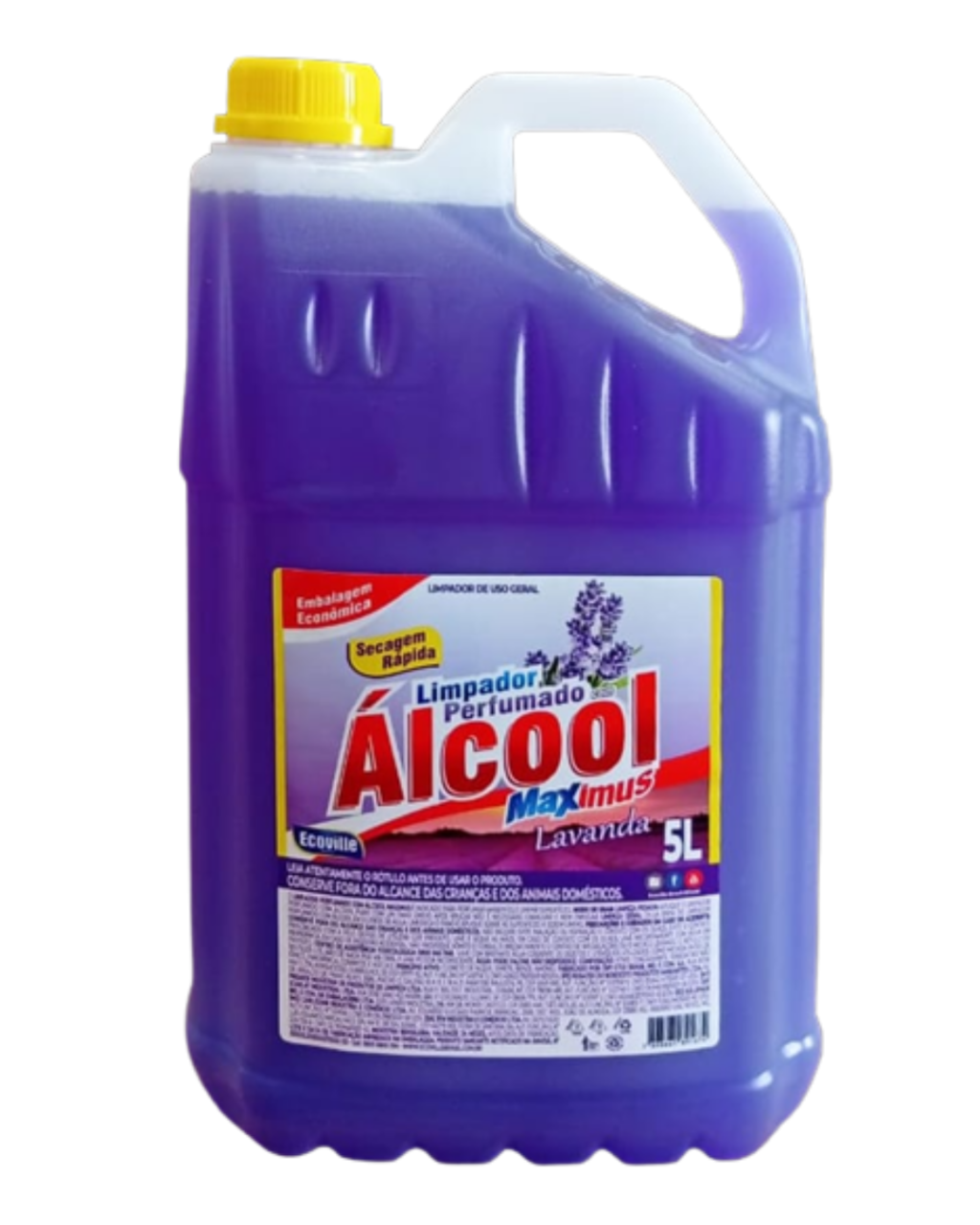 LIMPADOR C/ ALCOOL LAVANDA ROXO 5LT