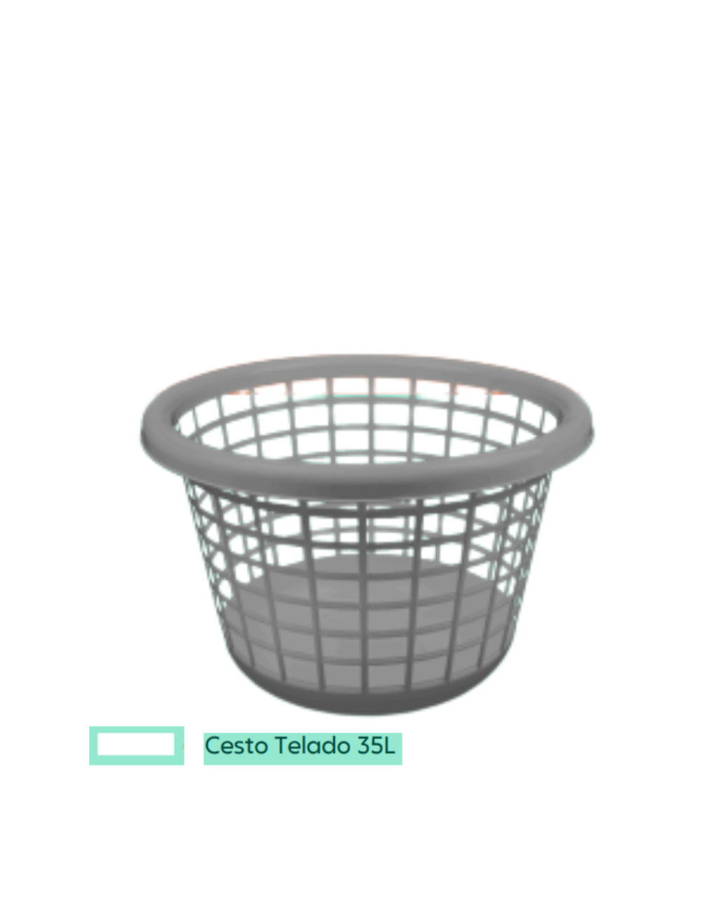 CESTO PARA ROUPAS 35 LTS