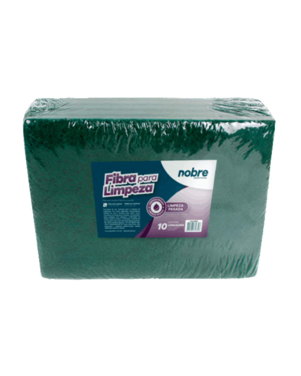 FIBRA P/ LIMPEZA 102X260MM LIMP PESADA C/10 NOBRE