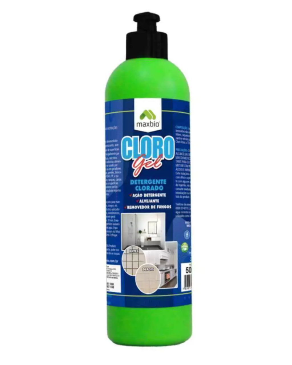 CLORO GEL 500 ML MAXBIO