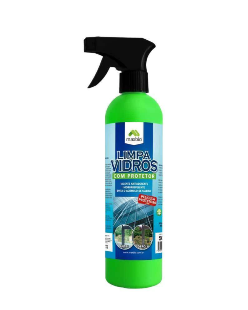 LIMPA VIDROS C/PROTETOR 500ML MAXBIO
