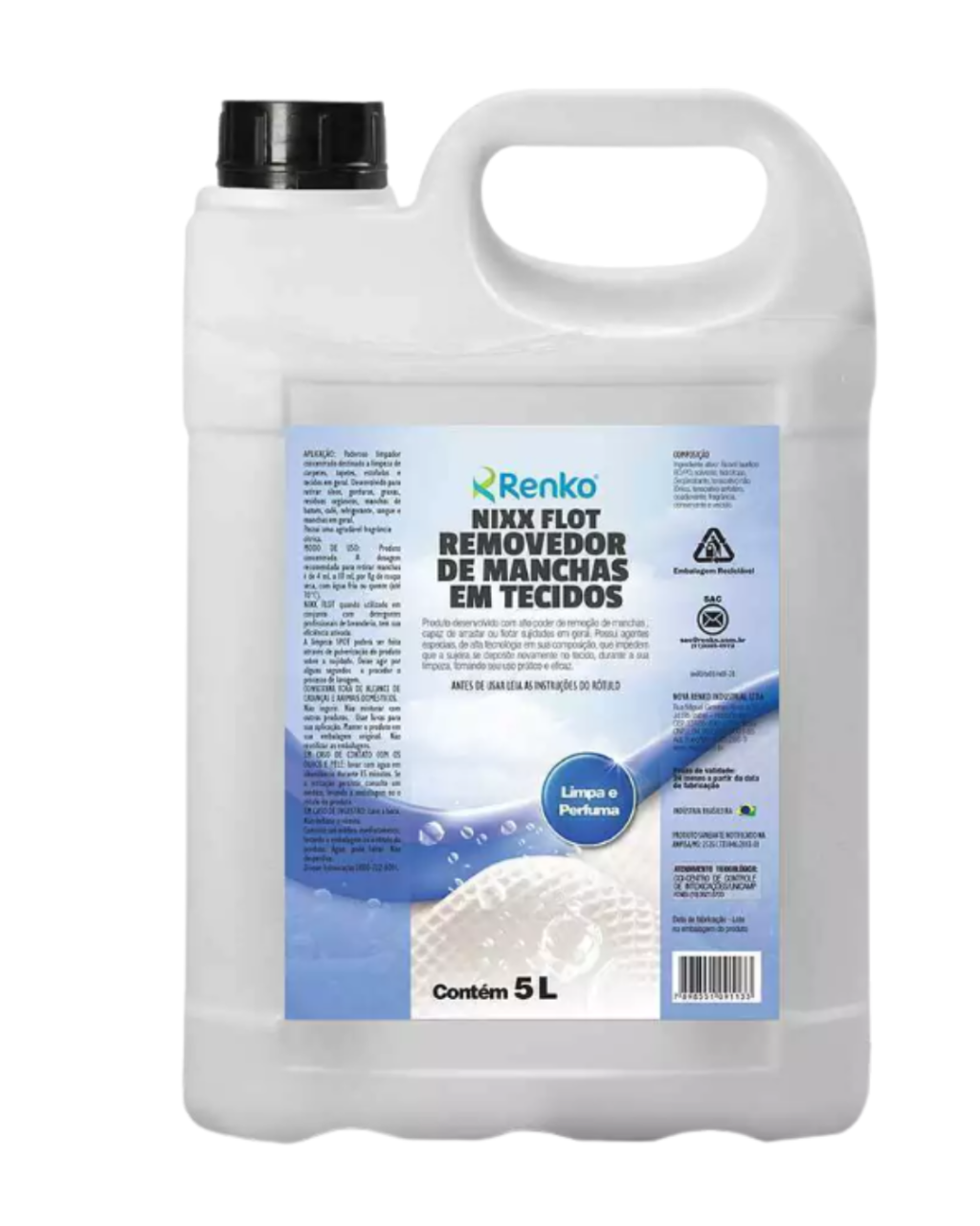 NIXX FLOT REMOVEDOR DE MANCHAS EM TECIDOS 5L