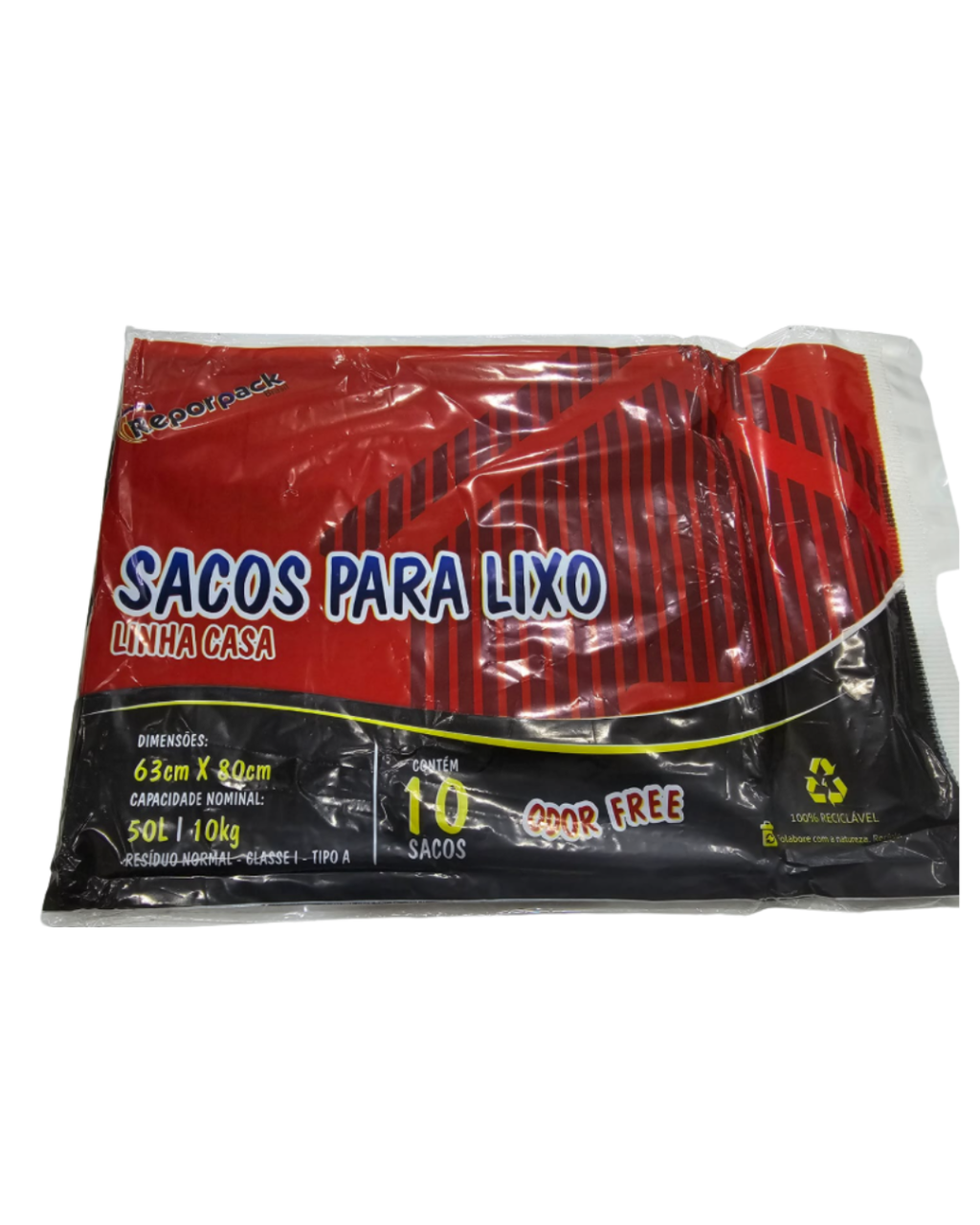 SACO P LIXO LINHA CASA 50L C/10 UNID.