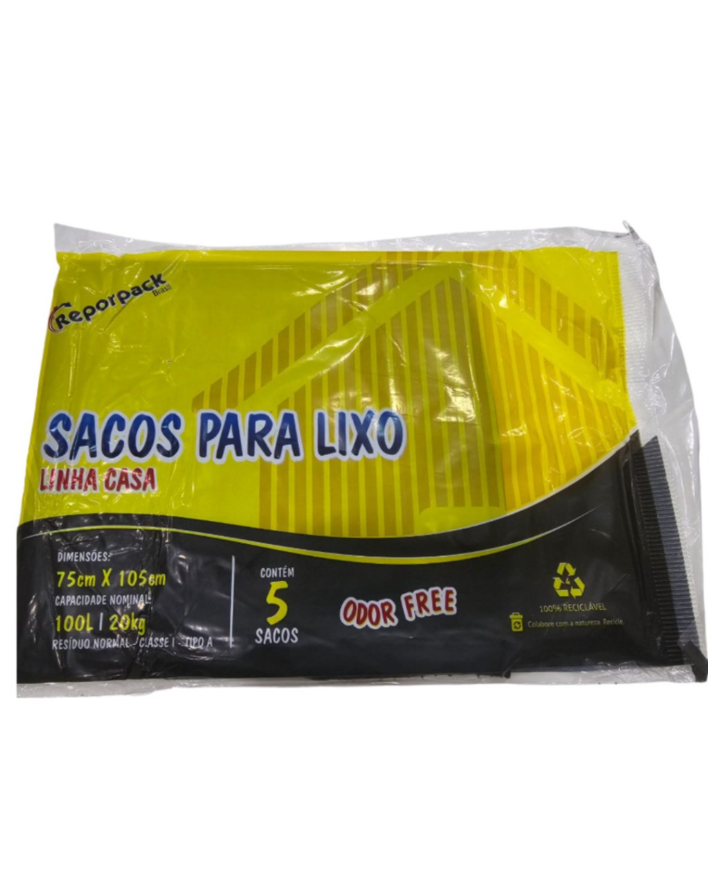 SACO P LIXO LINHA CASA 100L C/5 UNID.