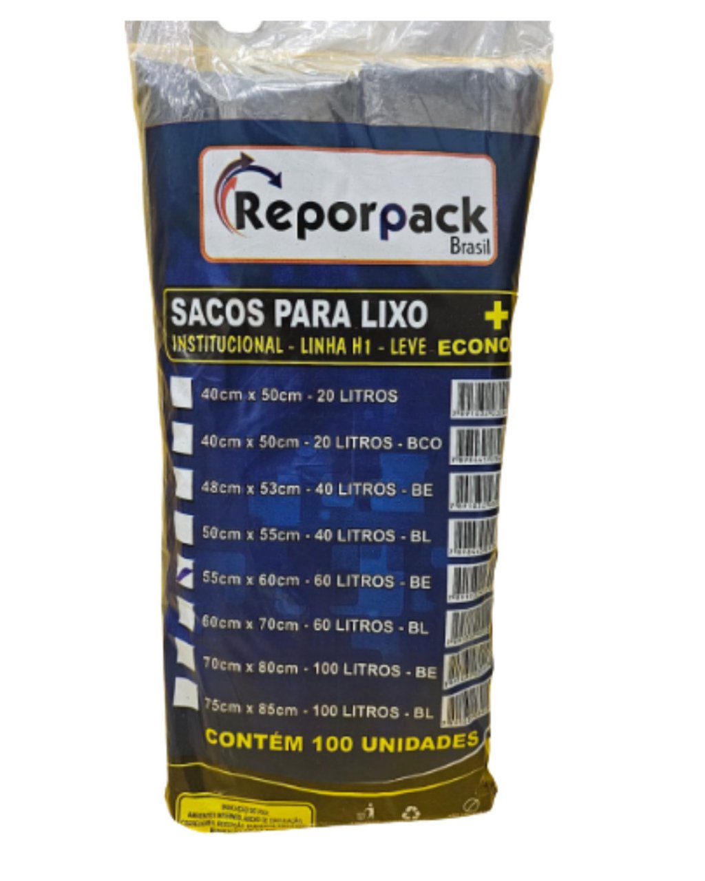 SACO P LIXO H1 60L  C/100 UNID 60X70