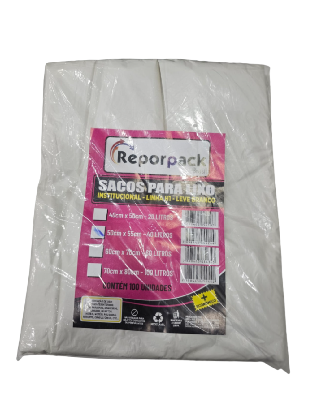 SACO P LIXO LEITOSO 40L C/100 UNID.