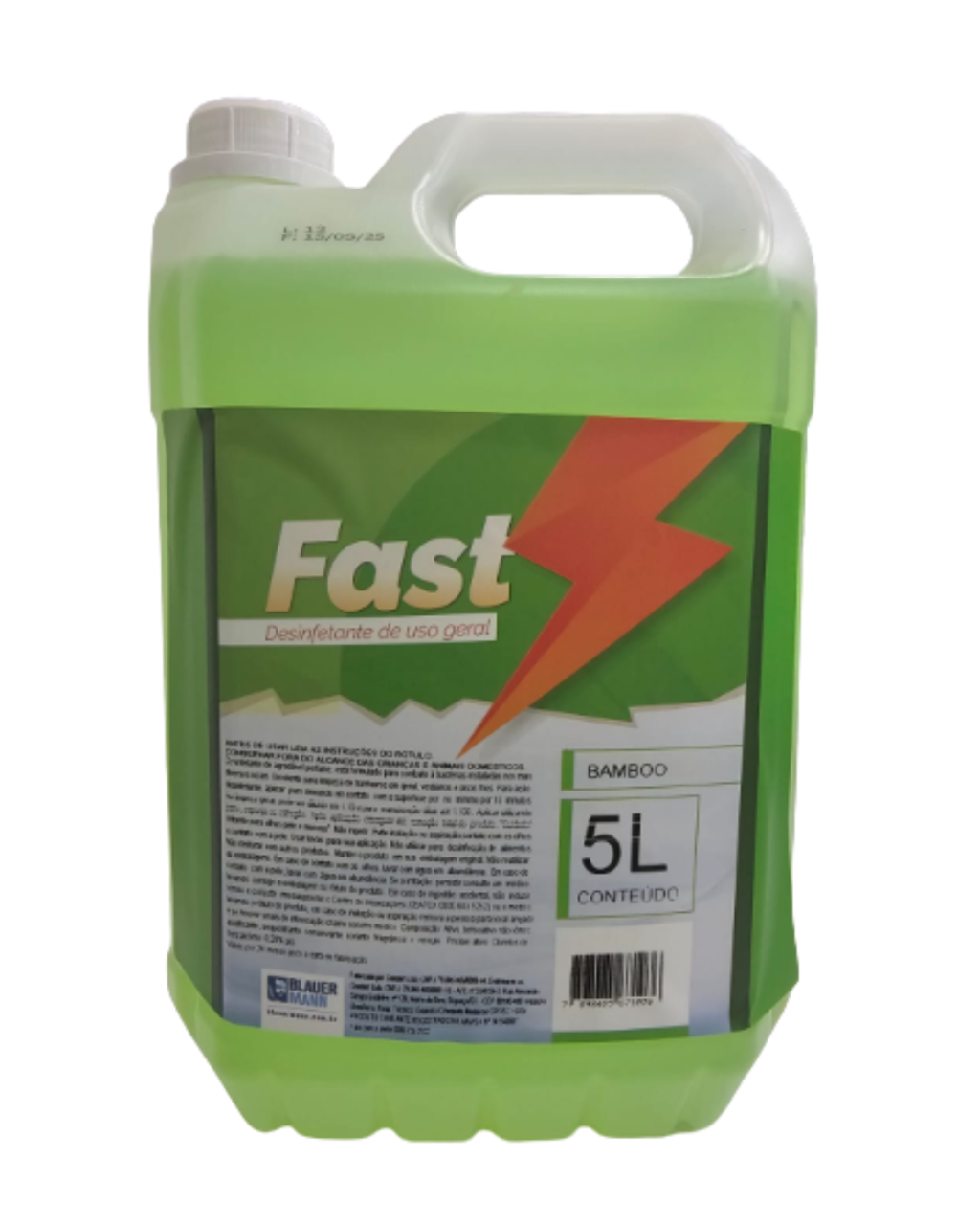 Desinfetante 5l uso geral (quaternario de amonio) Fast Bamboo - UPPRO