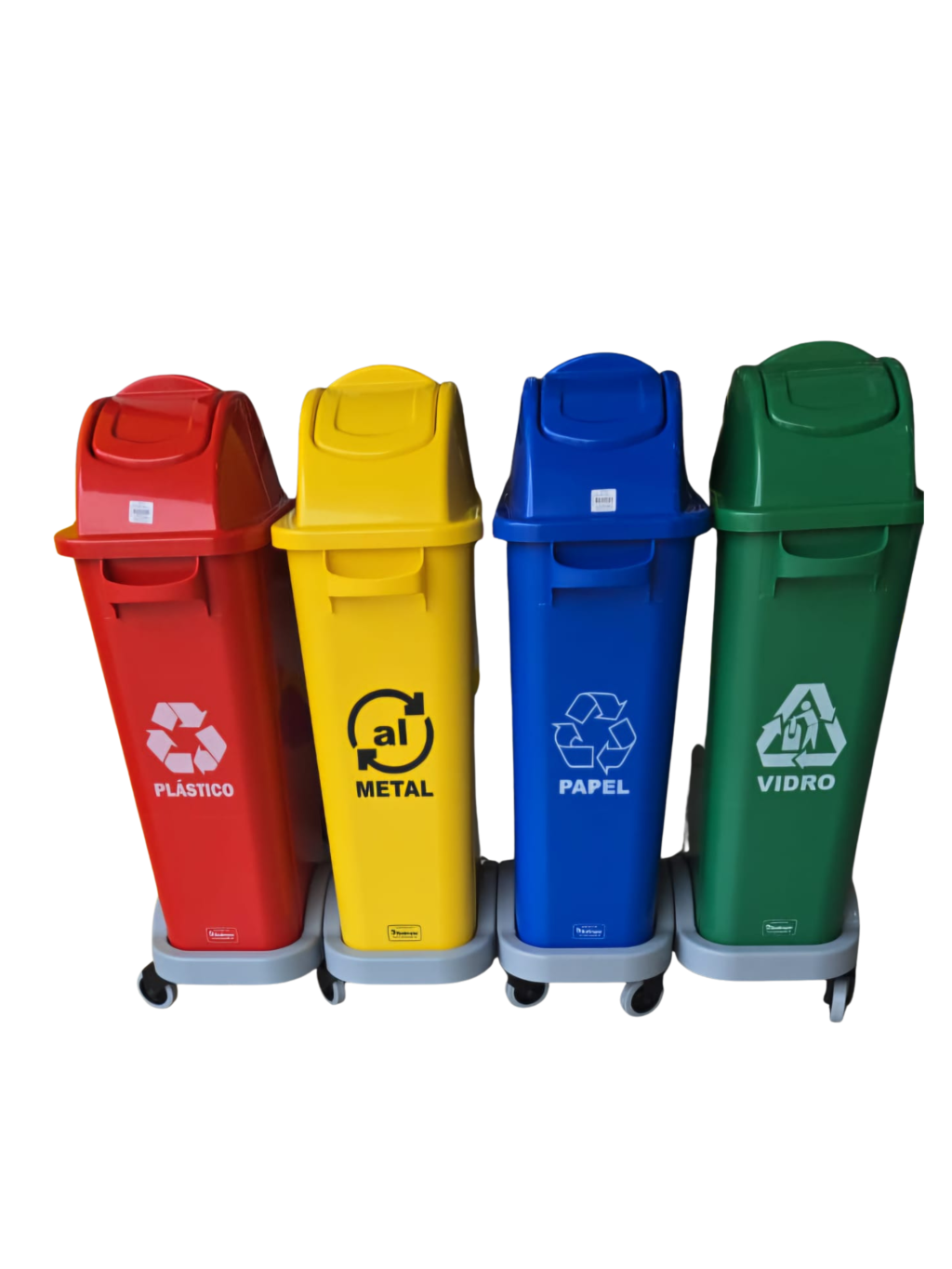 KIT COLETA SELETIVA - 50L - TAMPA TRANSVERSAL