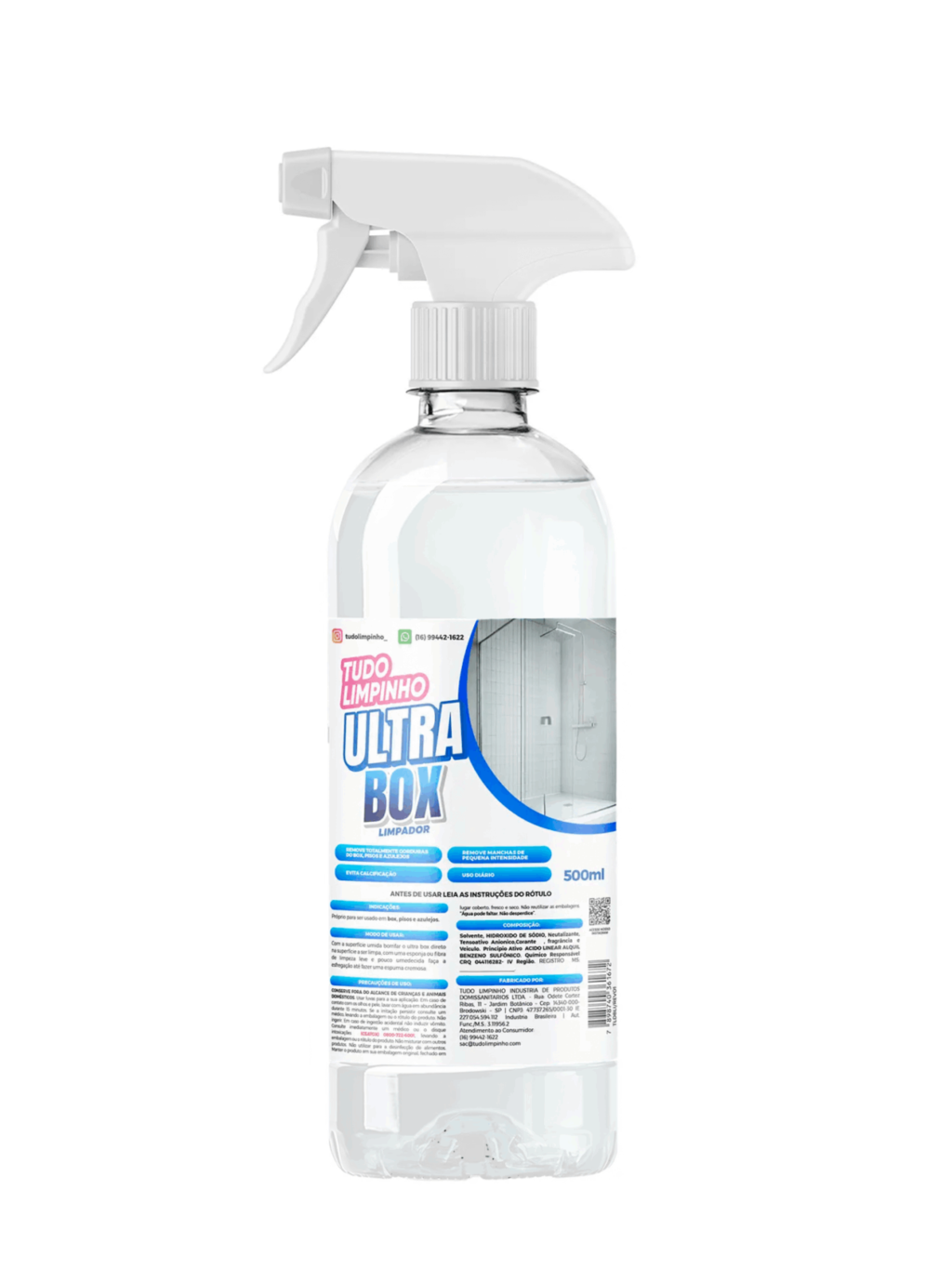 ULTRA BOX LIMPADOR 500ML C/VALVULA