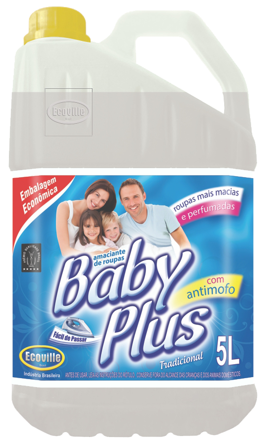 Amaciante Baby Plus Branco 5L Ecoville