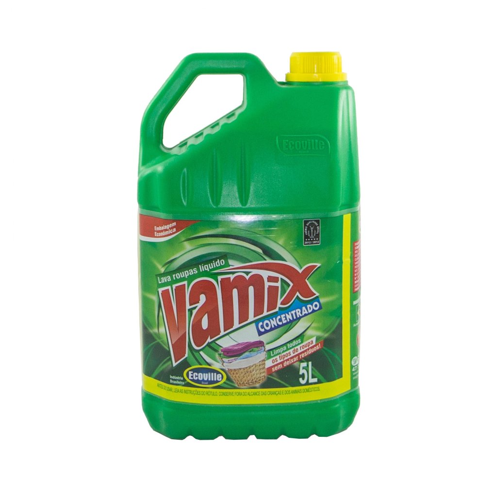 Lava Roupas Liquido Vamix Concentrado 5L Ecoville