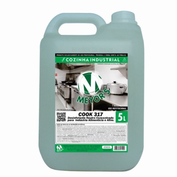 Desinfetante Cook 317  Desinfetante Neutro concentrado 5L Meyors