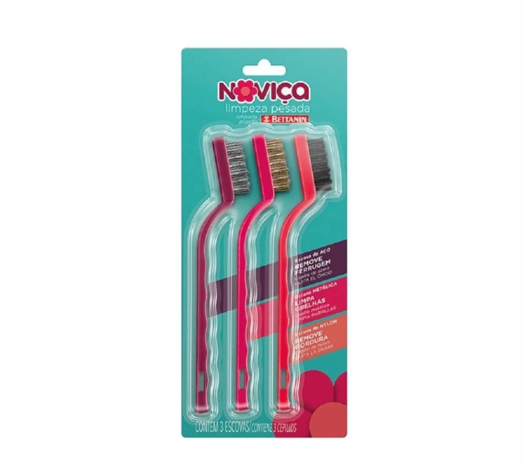 Kit Escova Limpeza Pesada Noviça