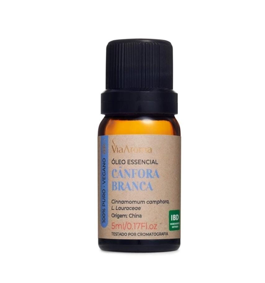 Óleo Essencial Cânfora Branca 5ml Via Aroma 
