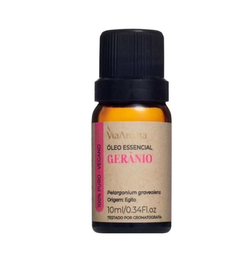 Óleo Essencial Gerânio 10ml Via Aroma