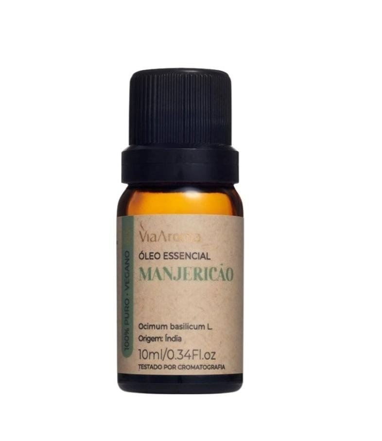 Óleo Essencial Manjericão 10ml Via Aroma