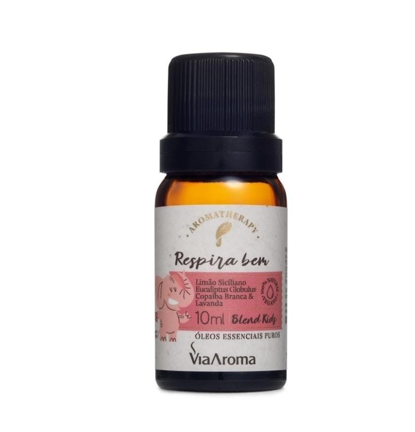 Blend de Óleos Essenciais Kids Respira Bem 10ml Via Aroma 