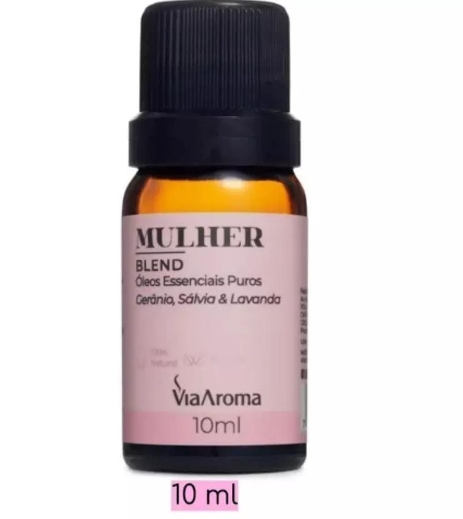 Blend de Óleos Essenciais Mulher 10ml Via Aroma