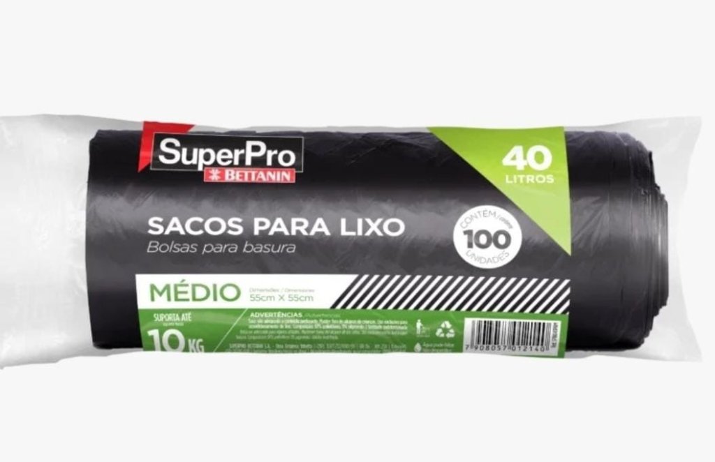 Saco para Lixo 40L  SuperPro