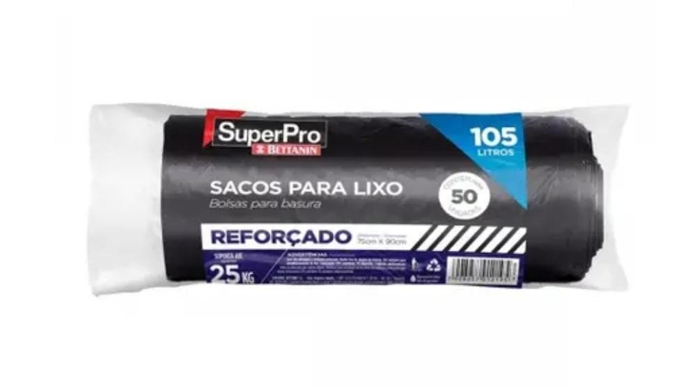 Saco Para lixo 105L Reforçado SuperPro