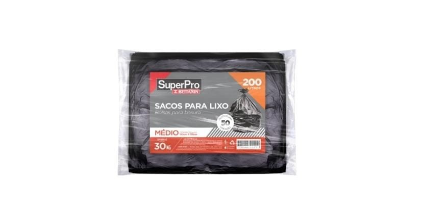 Saco para Lixo 200L Médio Almofada SuperPro