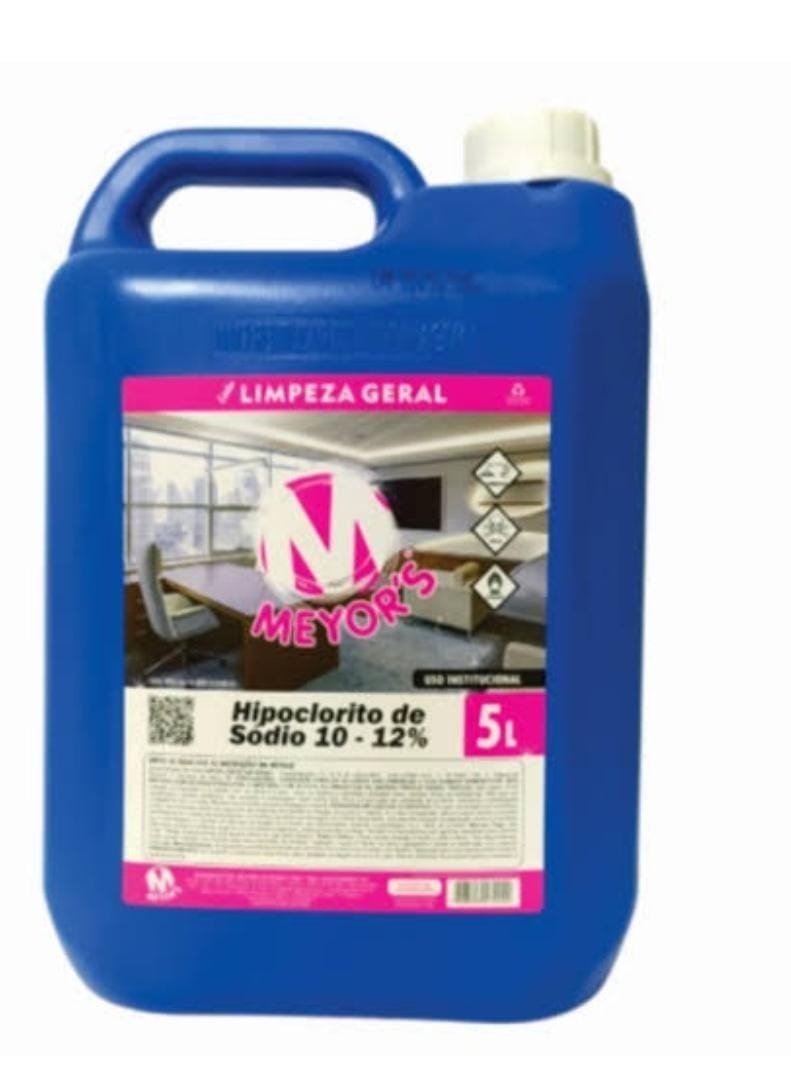 Hipoclorito de Sódio 10 a 12% 5L Meyors
