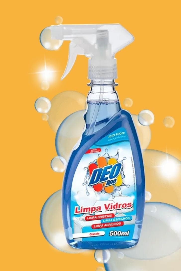 Limpa vidros Spray 500ml Deoline