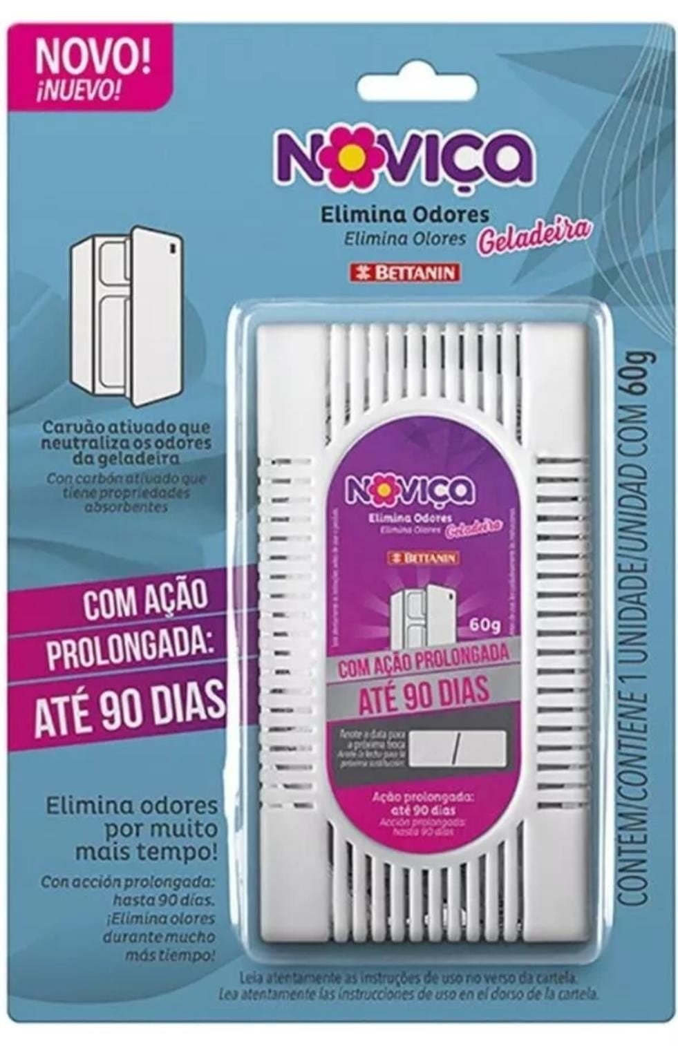 Eliminador de odor para geladeiras Noviça