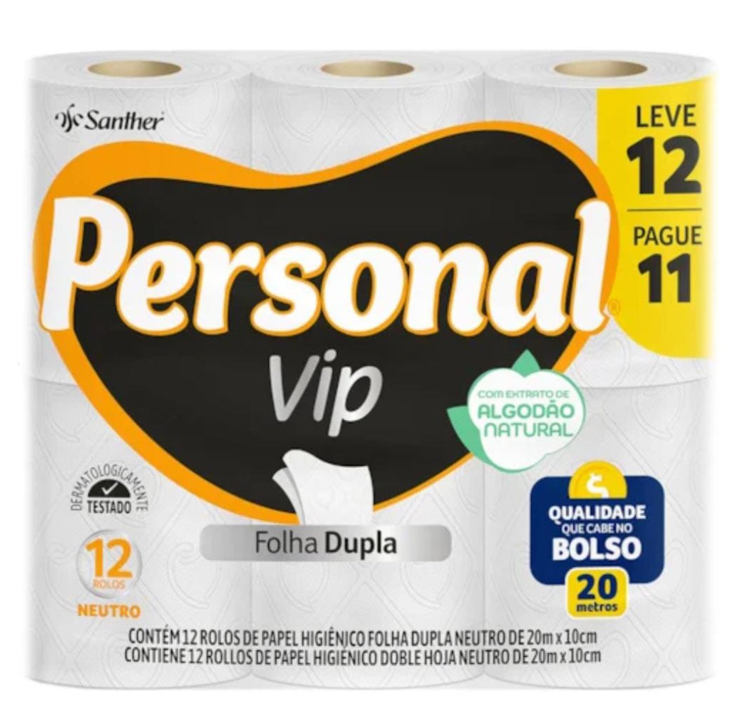 Papel higiênico Personal Vip