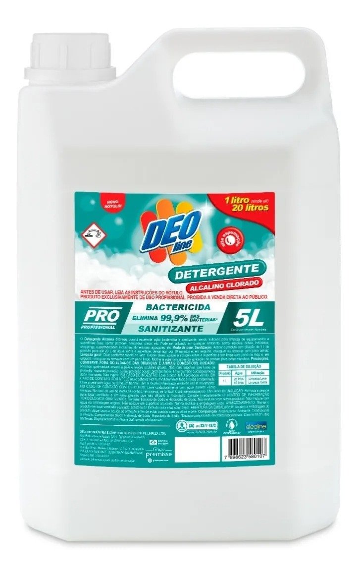 Detergente Clorado Deoline 5L