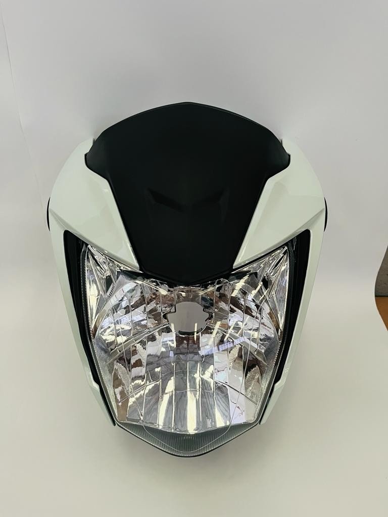 FAROL COMPL. C/CAREN.FRONTAL/LATERAIS E INTERNA COM BLOCO BRANCO PEROLIZADO PINT. NA COR TITAN 160 2020 TITAN 160 2022