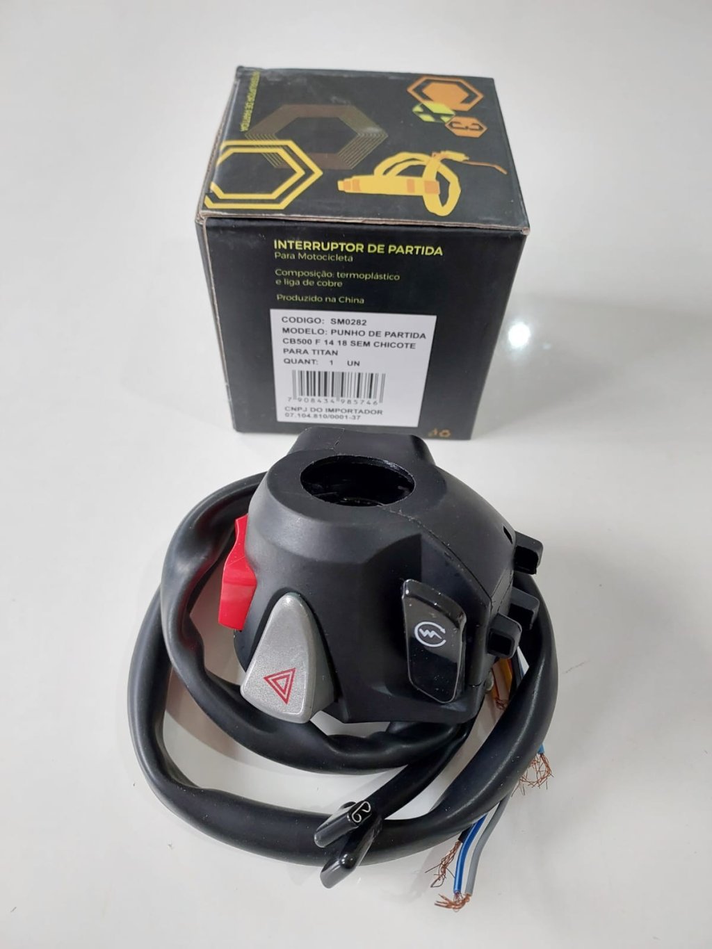 *PUNHO PARTIDA CB500 F 14 18 SEM CHICOTE SEM PLUG P/TITAN