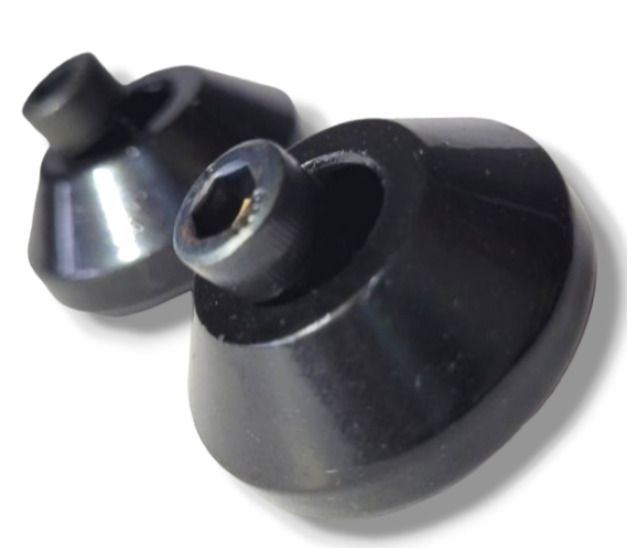 PESO PARA GUIDÃO COM PARAFUSO UNIVERSAL MT-03 PRETO BRILHANTE PAR