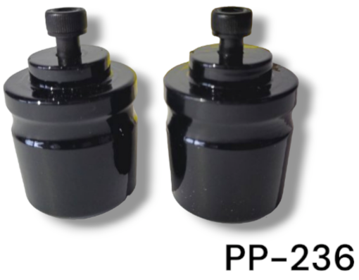 PESO PARA GUIDÃO COM PARAFUSO SCOOTER PCX BMW PRETO BRILHANTE PAR