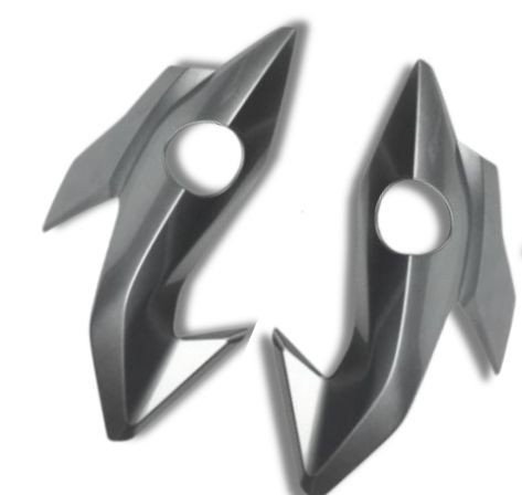 **CARENAGEM LAT. DO FAROL COMP. TITAN 160 2019 EX PRATA METALICO