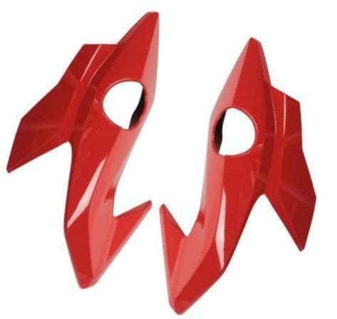 CARENAGEM LAT. DO FAROL COMP. TITAN 160 2016 A 2020 EX VERMELHO