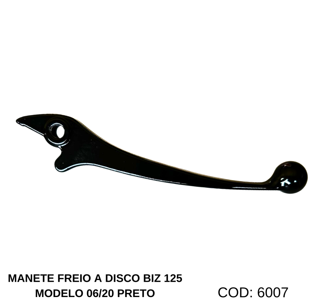 MANETE FREIO A DISCO BIZ 125 MODELO 06/20 PRETO