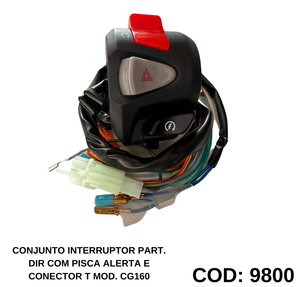 CONJ. INT. PART. DIR COM PISCA ALERTA E CONECTOR T MOD. CG160