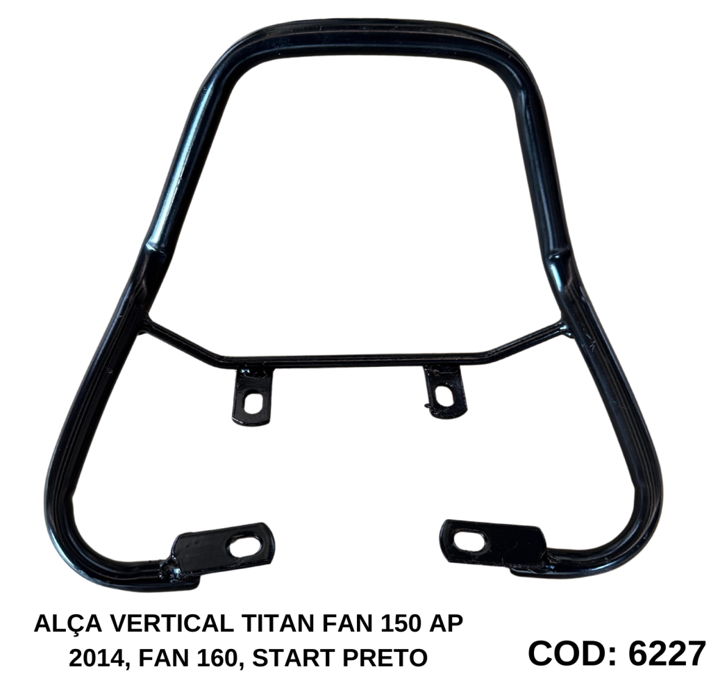 ALÇA VERTICAL TITAN FAN 150 AP 2014, FAN 160, START PRETO