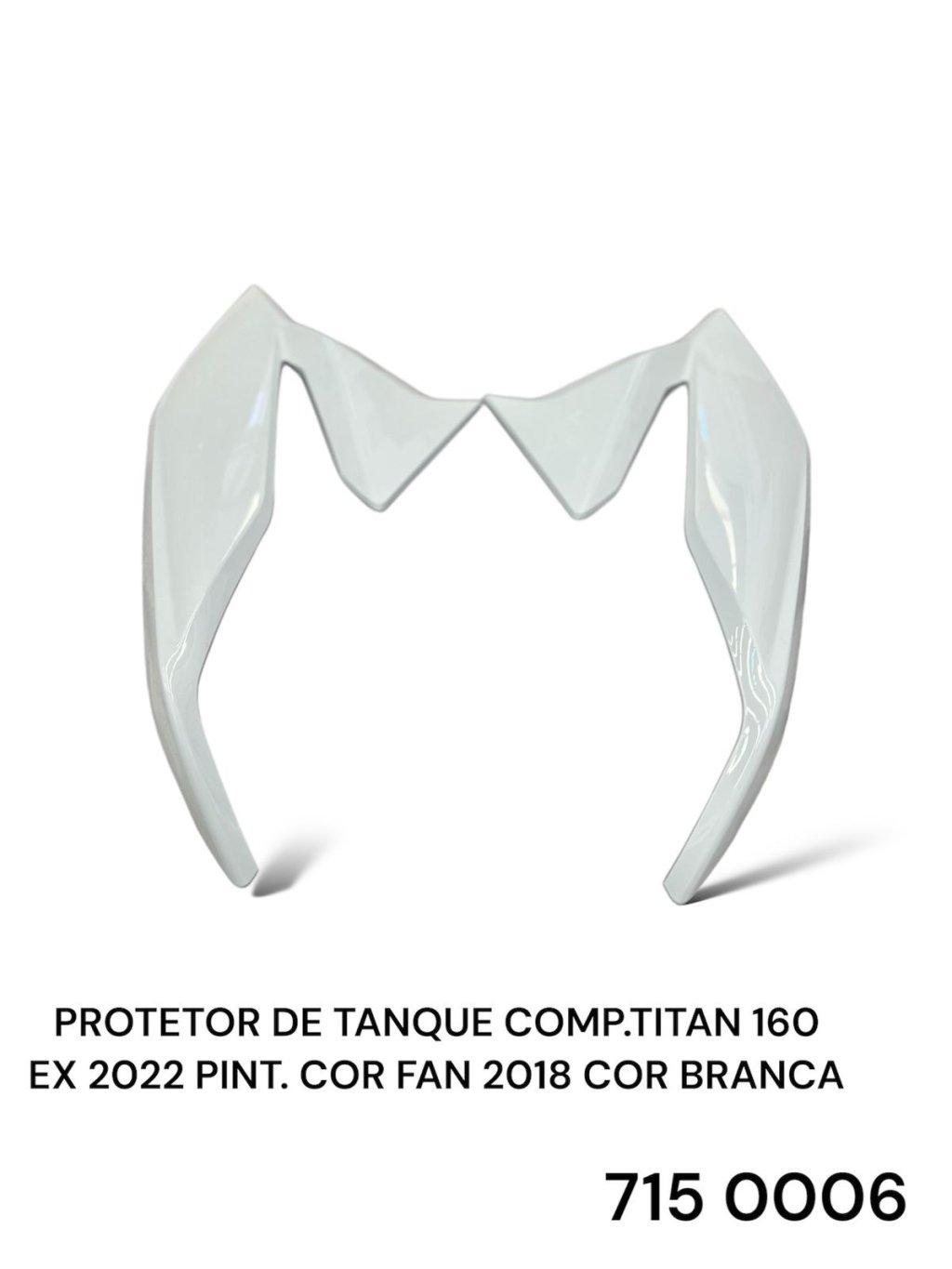 PROTETOR DE TANQUE COMP.TITAN 160 EX 2022 PINT. COR FAN 2018 COR BRANCA