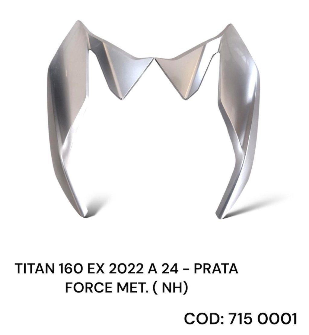 PROTETOR DE TANQUE COMP.TITAN 160 EX 2022 PRATA METÁLICO