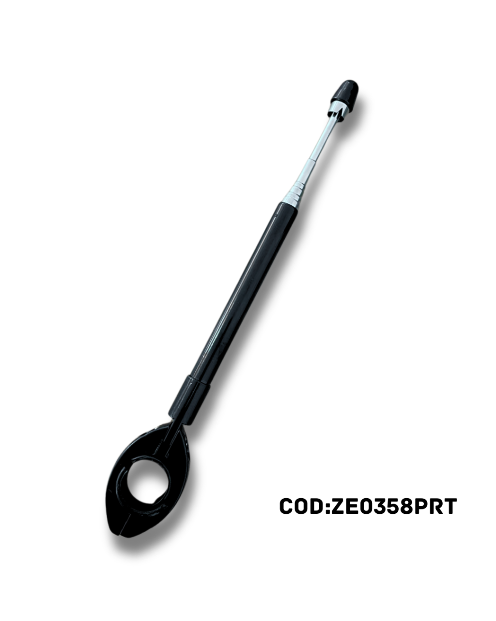 ANTENA CORTA PIPA GUIDÃO 7 ESTÁGIOS (7/8 - 22MM) PRETA