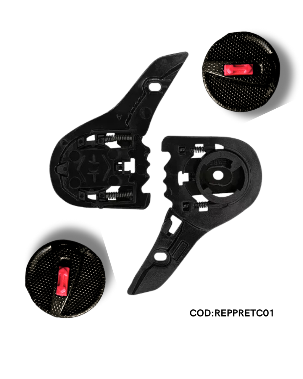 REPARO PARA CAPACETE LS2FF 358/FW3GT (PRETO COMPLETO) VISION