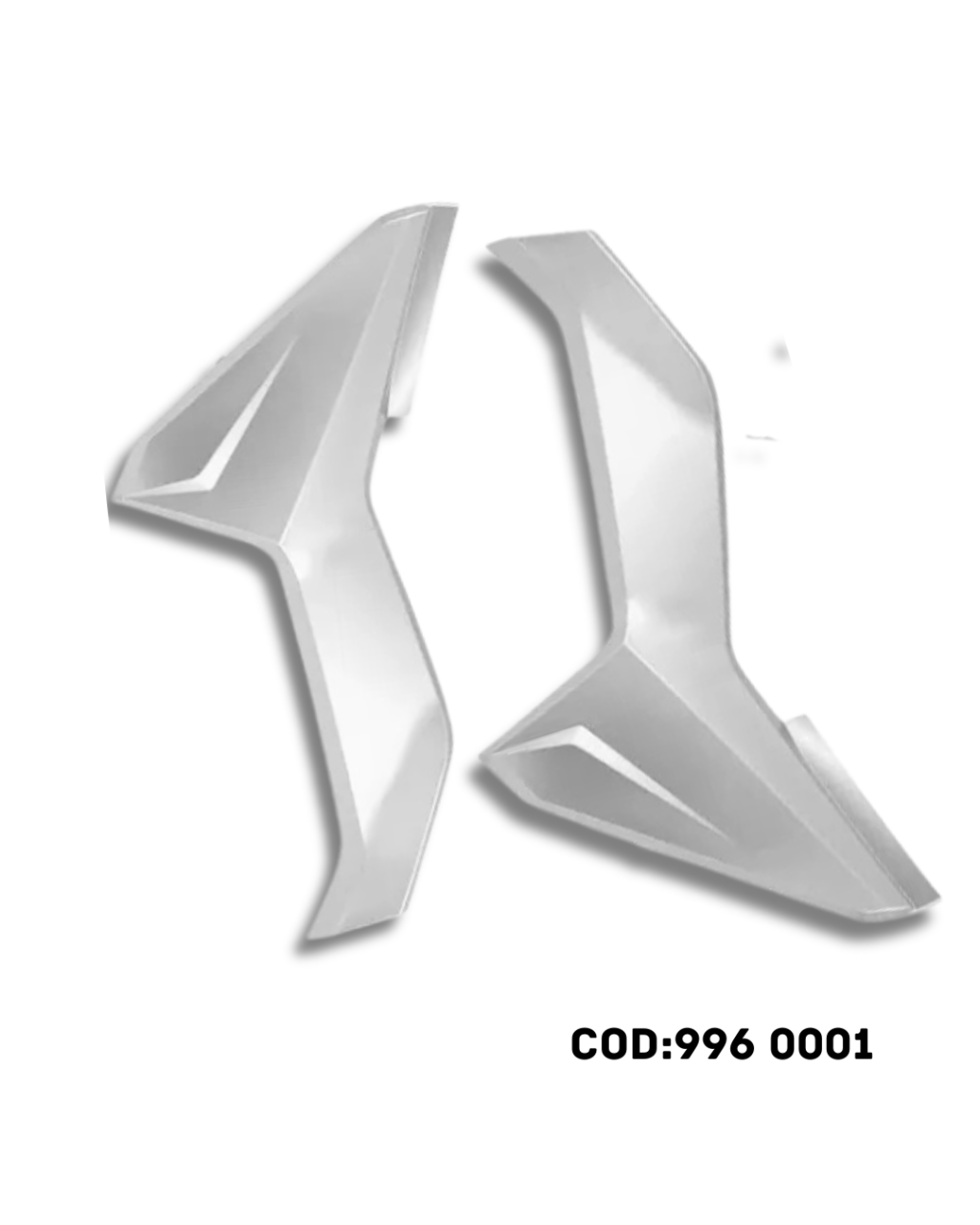 TAMPA LATERAL COMPAT TITAN 160 16/18 EX - PRATA CLARO