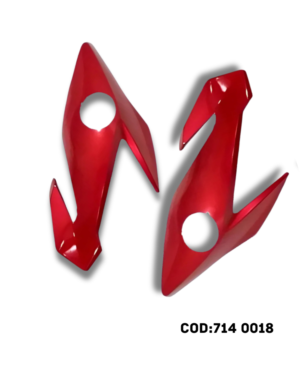 CARENAGEM/ BANANINHA DO FAROL TITAN 160 24 VERMELHO PEROLIZADO