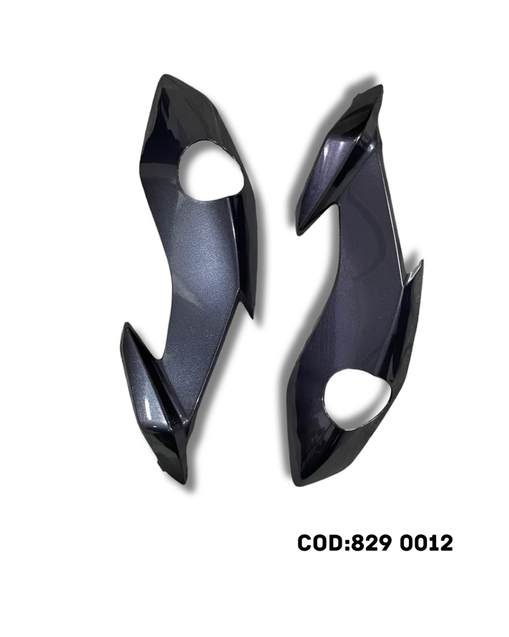 CARENAGEM/ BANANINHA DO FAROL FAN 160 24 ESD CINZA METÁLICO