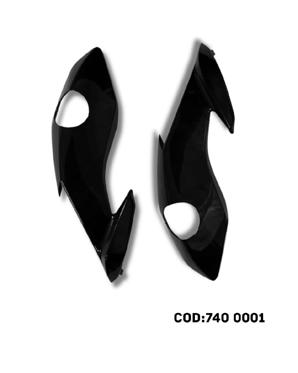 CARENAGEM/ BANANINHA DO FAROL CG 160 START 22 PRETO